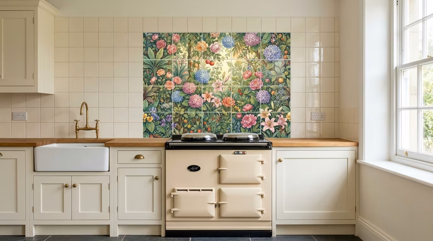 Fresh From The Garden - Tile Mural - Image 2