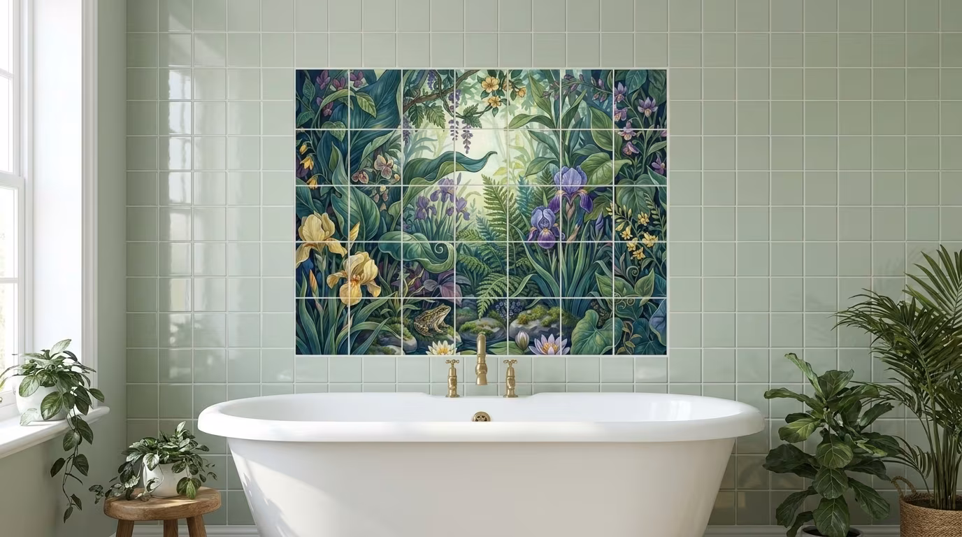 Frogs Eye View - Tile Mural - Image 2
