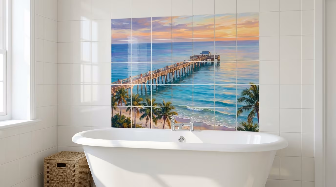 Ft. Myers Pier tile mural