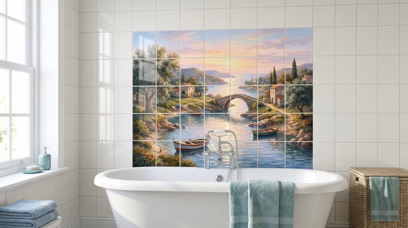 Gamberaia Creek tile mural