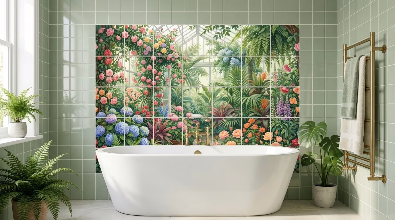 Gardening Room - Tile Mural - Image 2