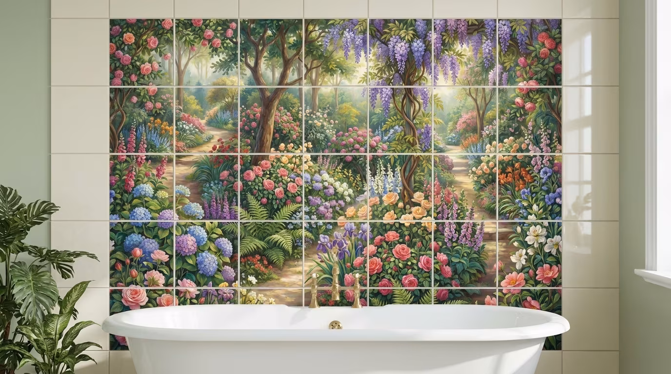 Gardens Edge - Tile Mural - Image 2