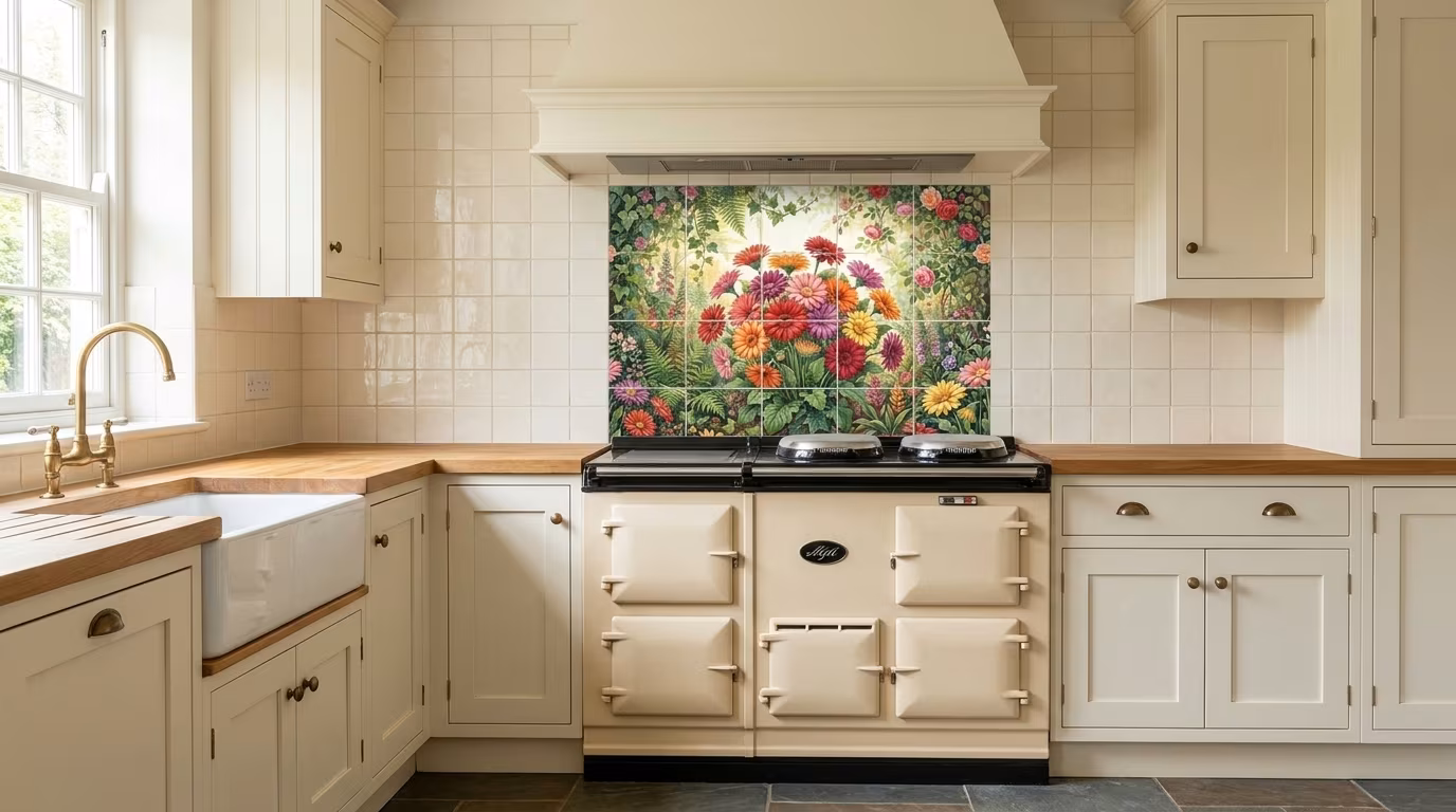 Gerbera Bouquet - Tile Mural - Image 2