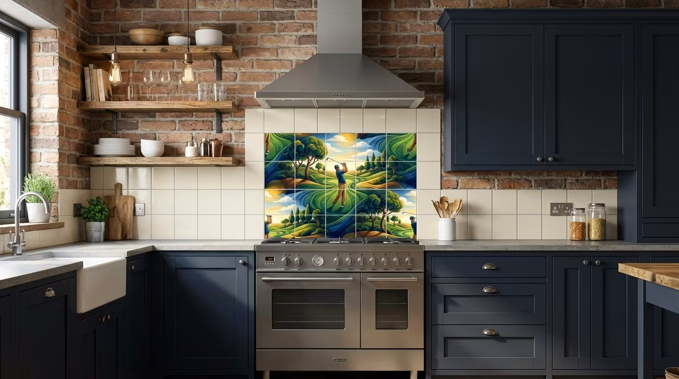 Golf 11 - Tile Mural - Image 2