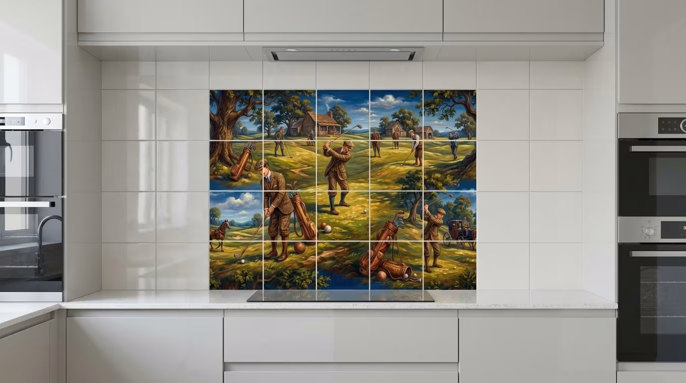 Golf Antiques - Tile Mural - Image 2