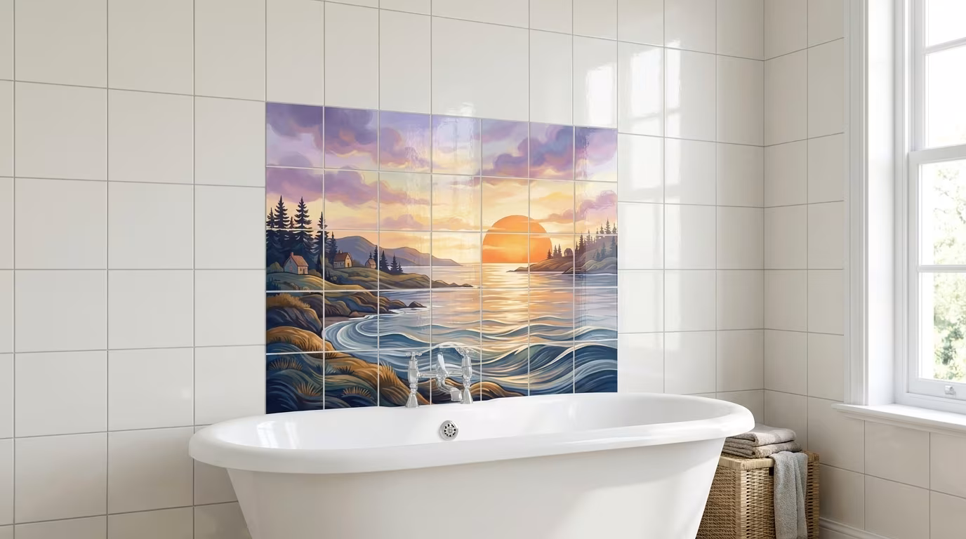 Good Night Sun - Tile Mural - Image 2