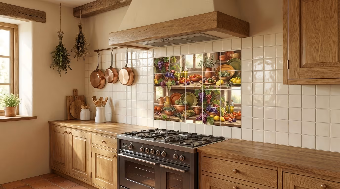 Grape Flourish - Tile Mural - Image 2