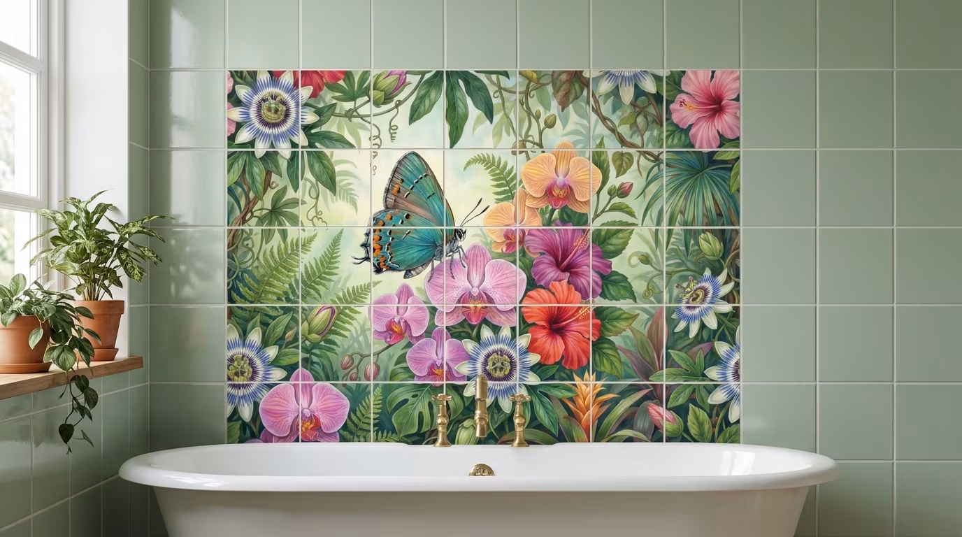 Hairstreak Fatima - Tile Mural - Image 2