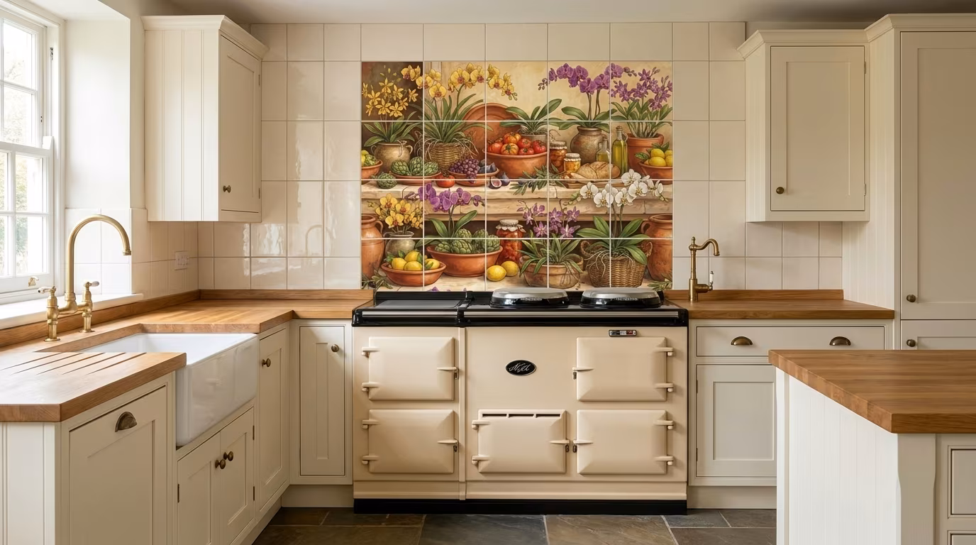 Hawaiian Orchid-Y - Tile Mural - Image 2