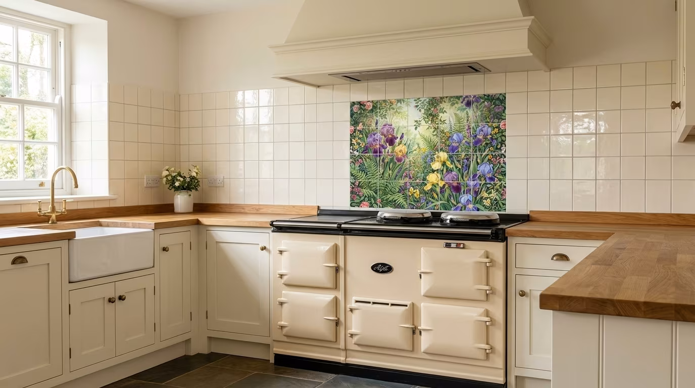 Iris - Tile Mural - Image 2