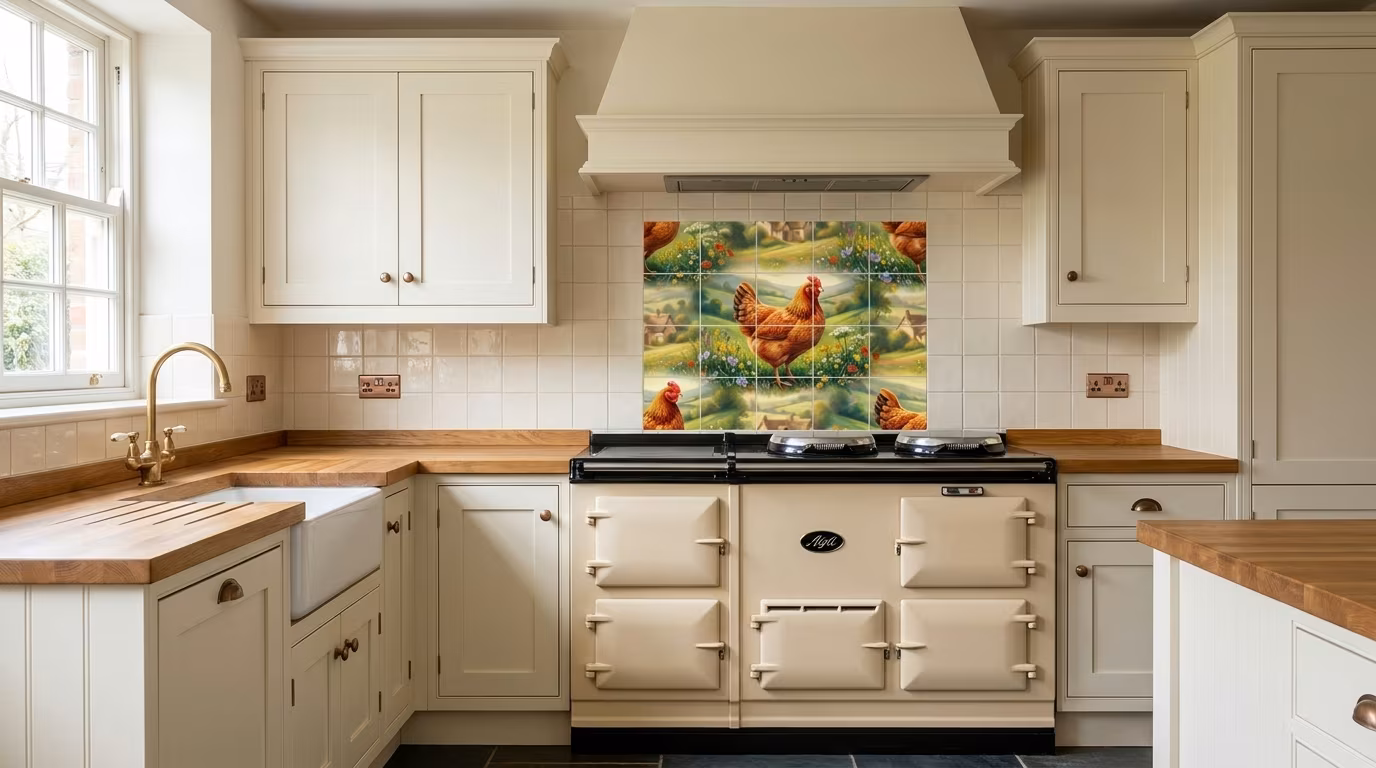 La Poule-Chicken - Tile Mural - Image 2