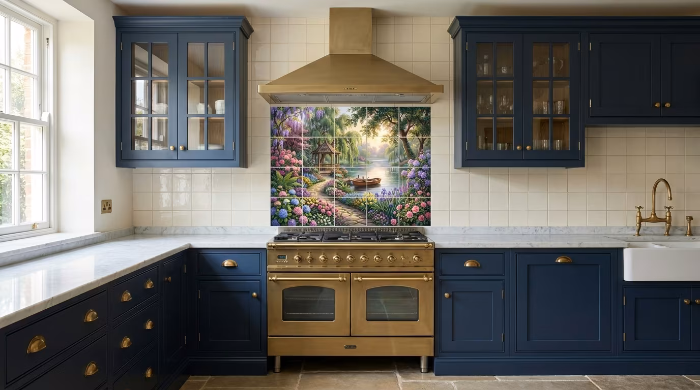 Lakeside Afternoon - Porcelain Tile Mural - Image 2