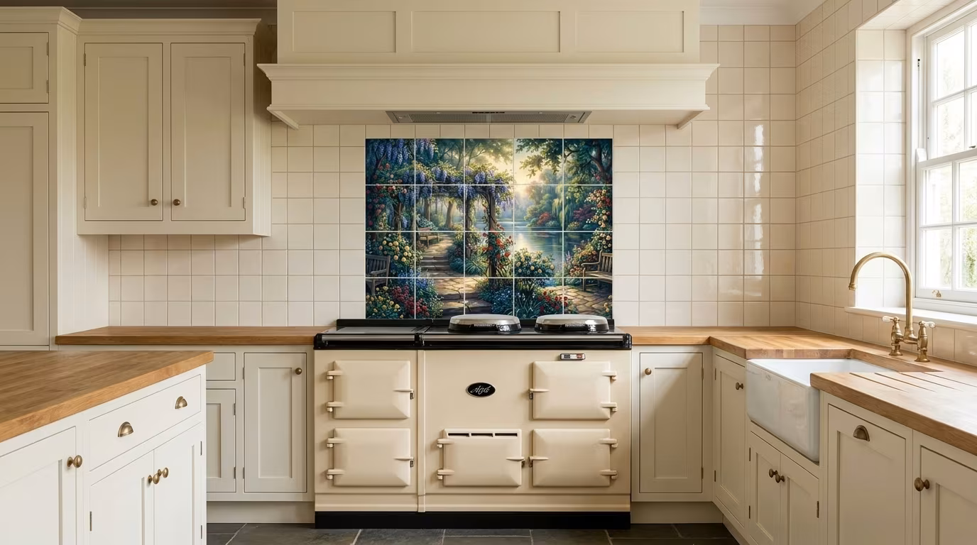 Lakeside Arbor - Tile Mural - Image 2
