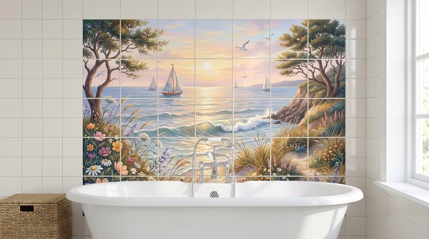 Midsummer Breeze - Tile Mural - Image 2