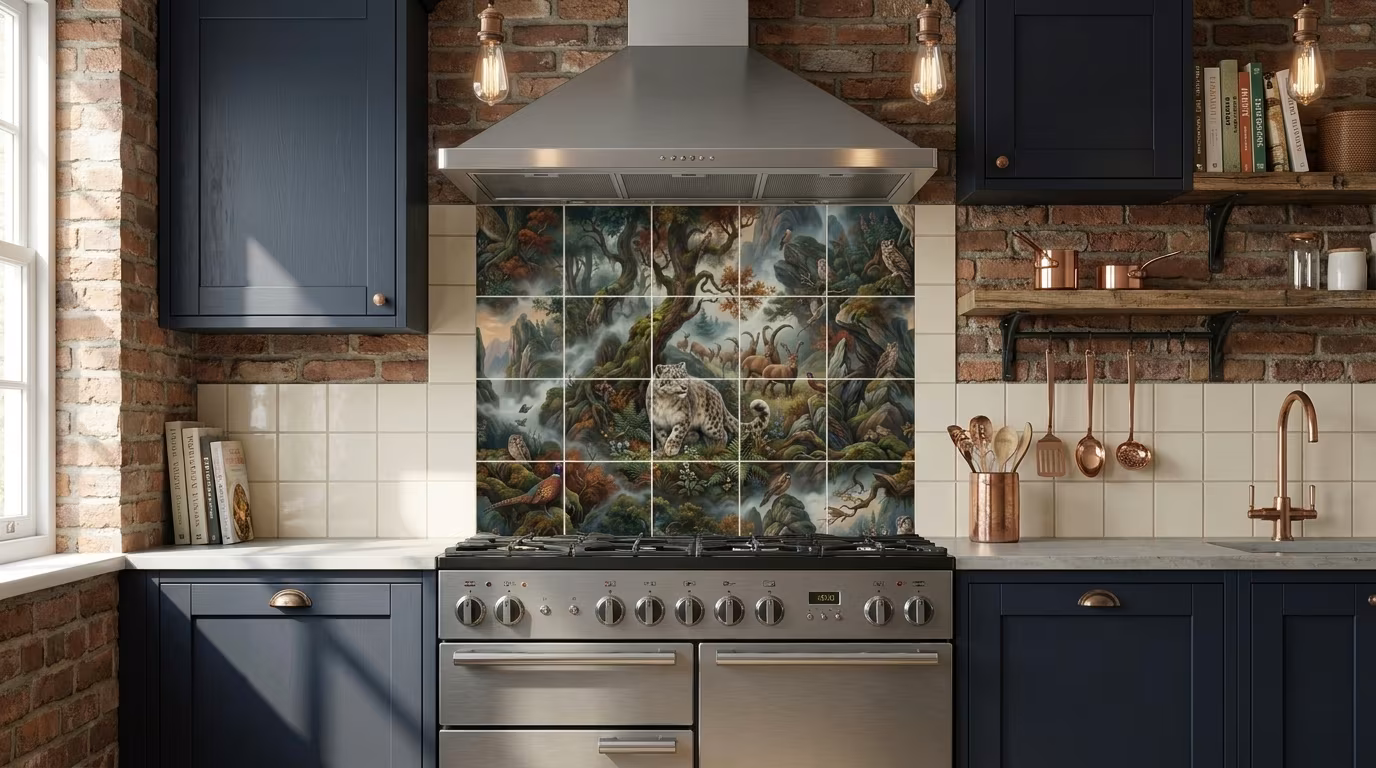 Misty Mountain Dream - Tile Mural - Image 2