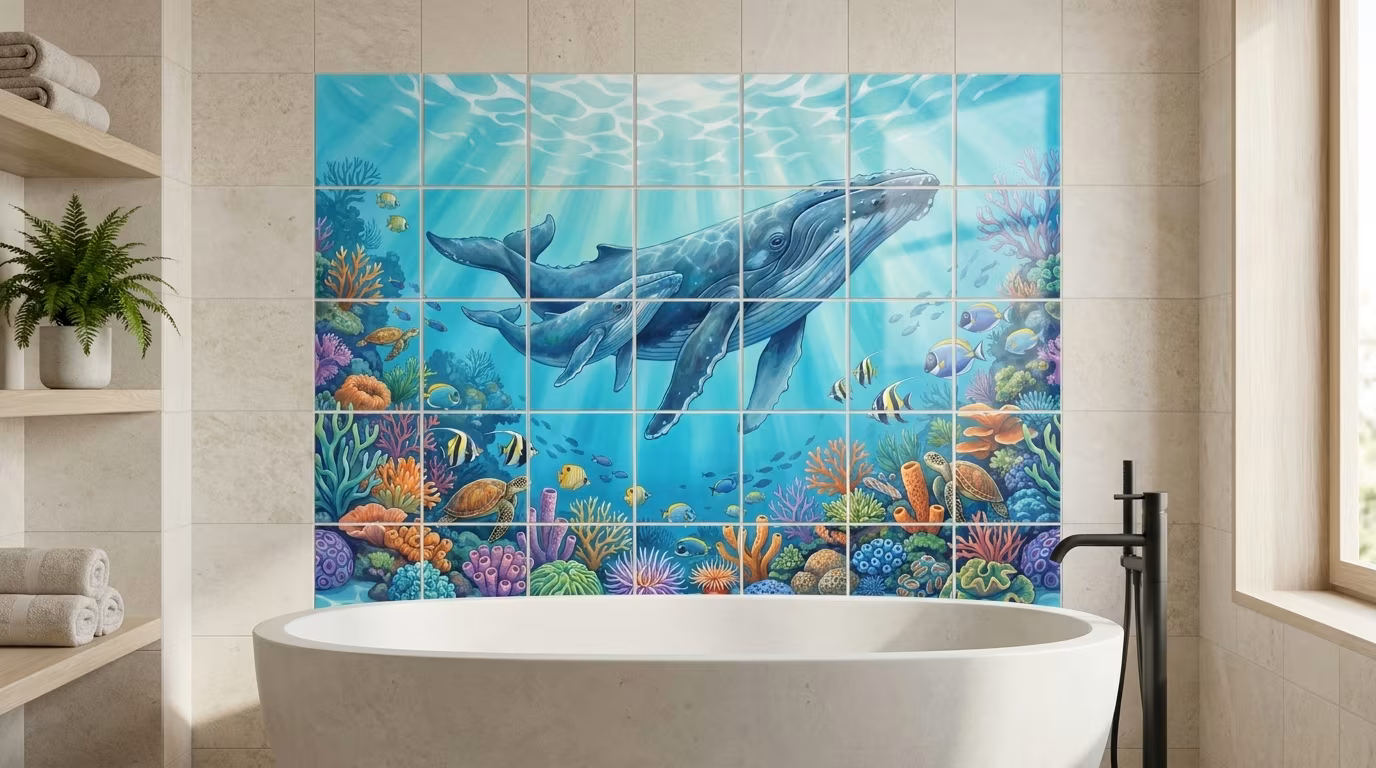 Mothers Love - Tile Mural - Image 2
