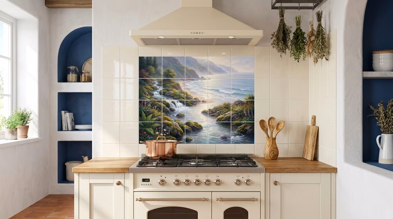 Mountain Stream - Tile Mural - Image 2