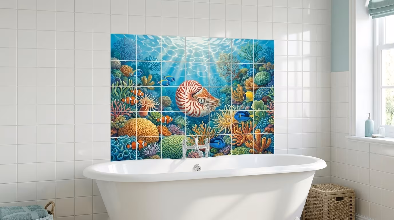 Nautilus - Tile Mural - Image 2