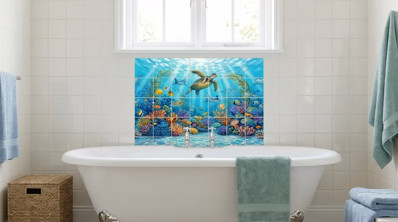 Ocean Leap - Porcelain Tile Mural - Image 2
