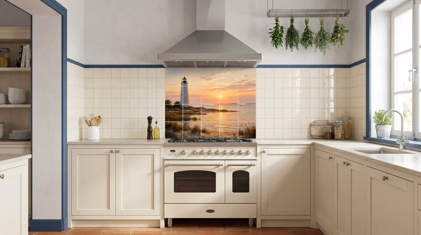 Ocracoke Lighthouse - Tile Mural - Image 2