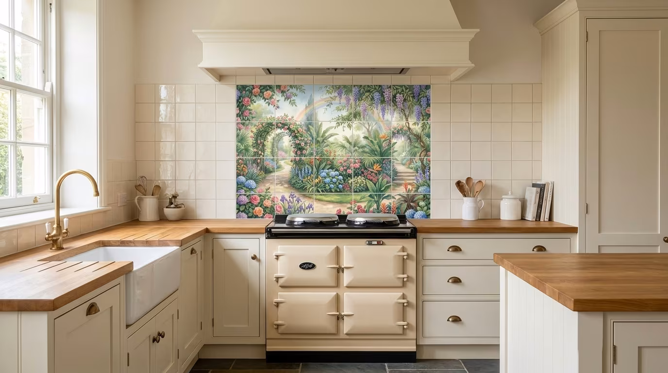 Over The Rainbow tile mural