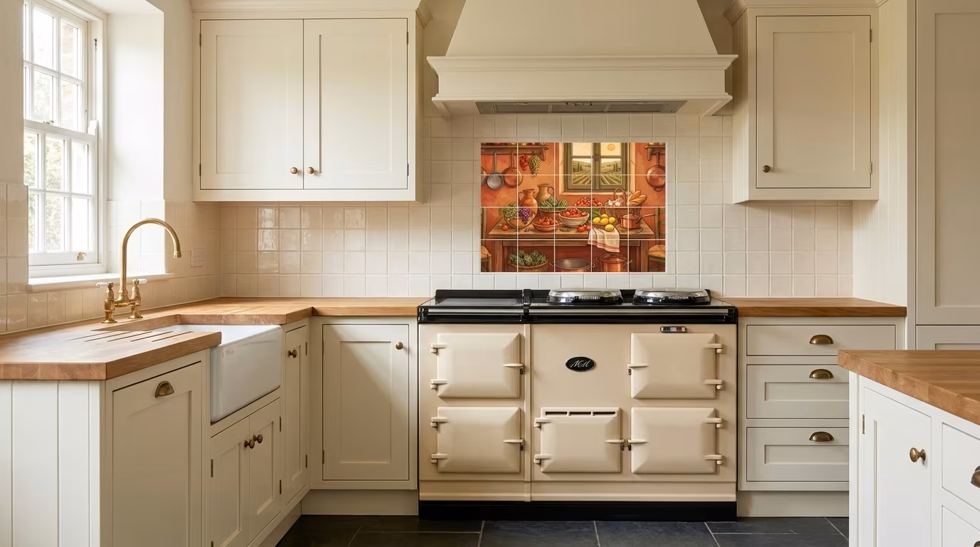 Overlooking the Vineyard - Tile Mural - Image 2