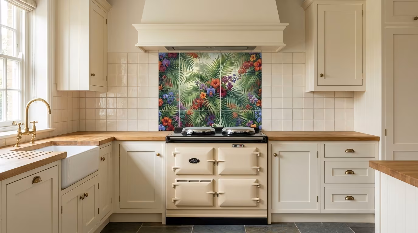 Palm Frond - Tile Mural - Image 2