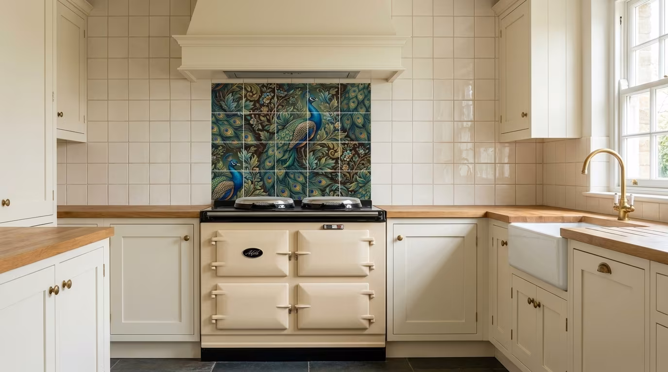 Peacock - Tile Mural - Image 2