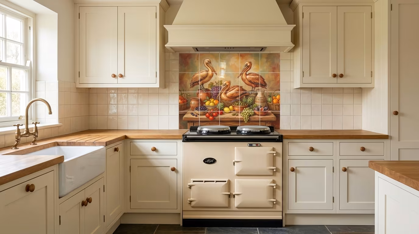 Pelican Trio - Tile Mural - Image 2
