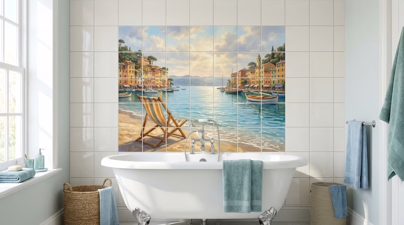 PortofinoBeach Chair - Tile Mural - Image 2