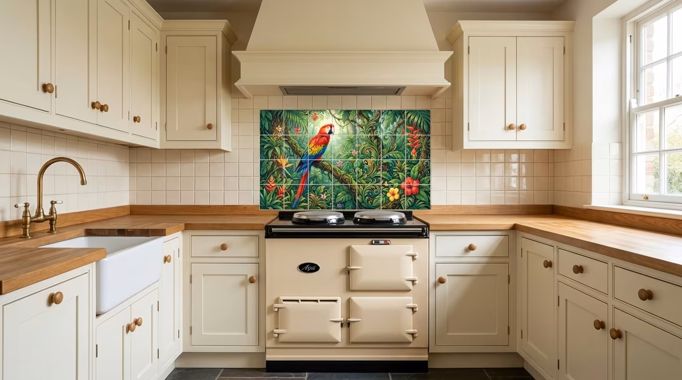 Red and Yellow Macaw - Splashback Mural - Image 2