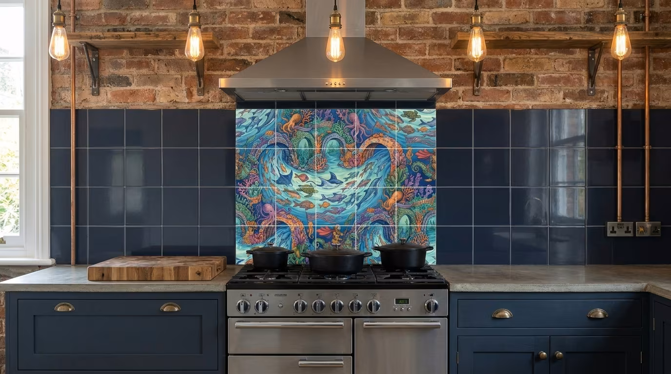 Reef Cup - Porcelain Tile Mural - Image 2