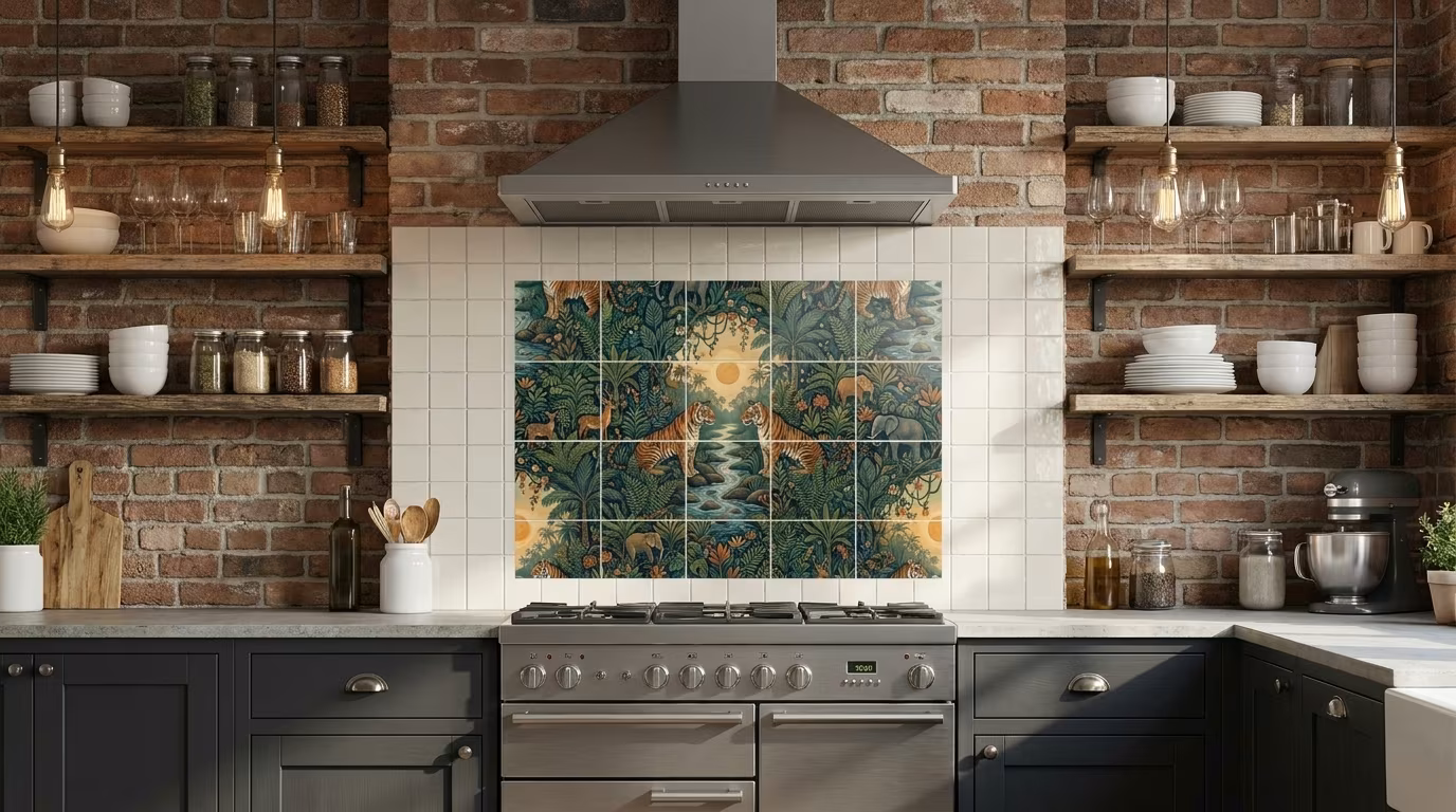 Royal Challenge tile mural