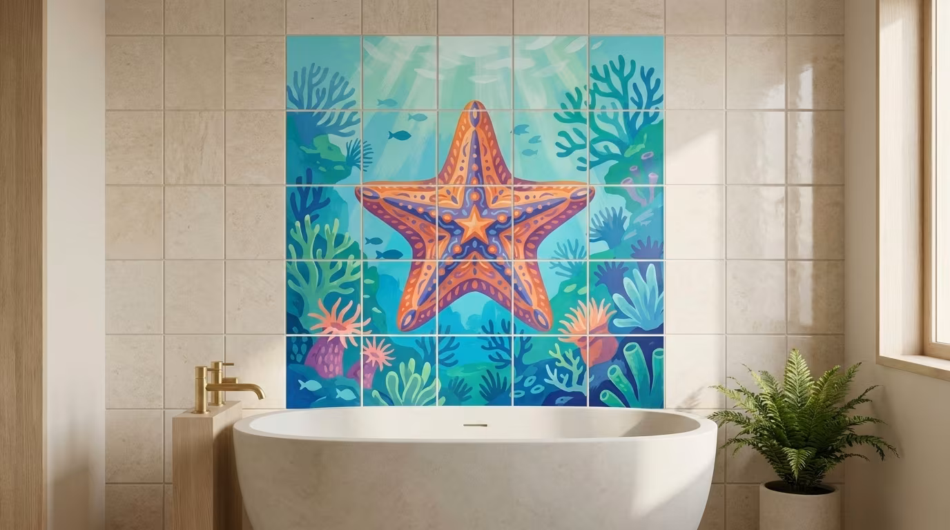 Sea Star 1 - Accent Tile - Image 2