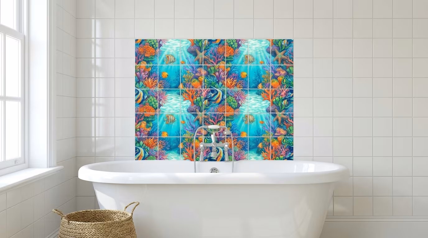 Sea Star 1 - Tile Mural - Image 2