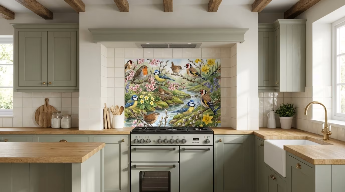 Signs of Spring - Tile Mural - Image 2