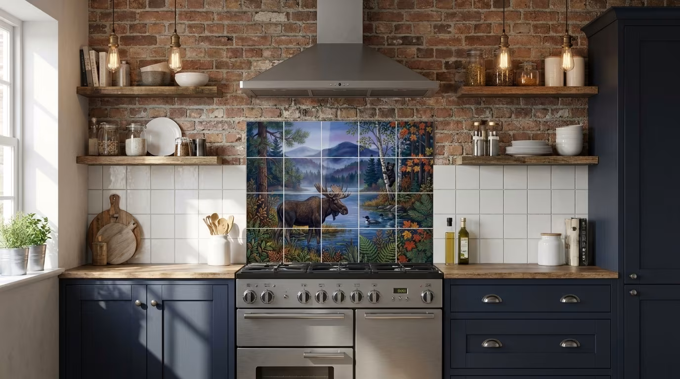 Adirondack II tile mural