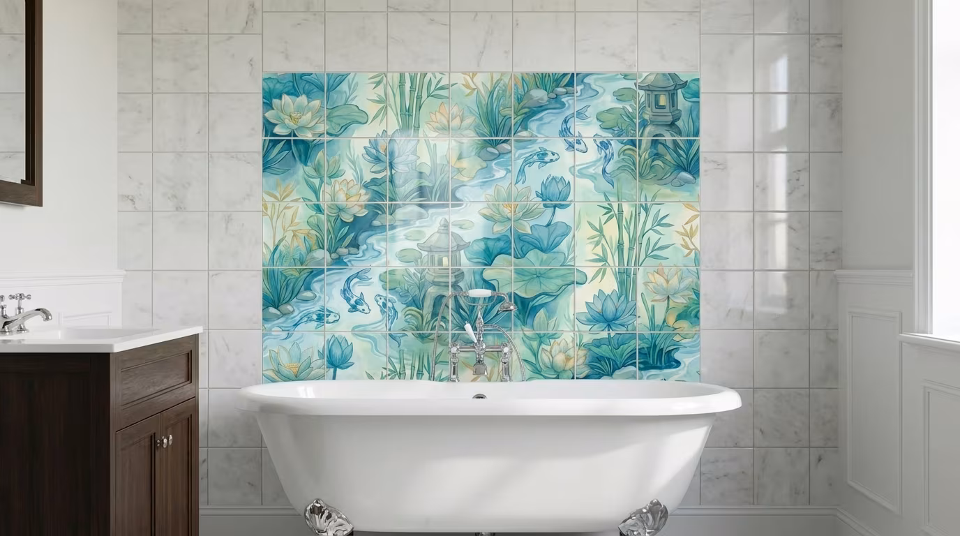 Spa Delight II - Tile Mural - Image 2