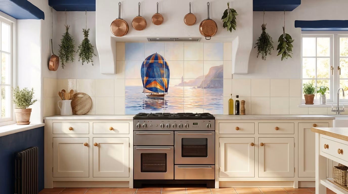 Spinnaker 1 - Tile Mural - Image 2