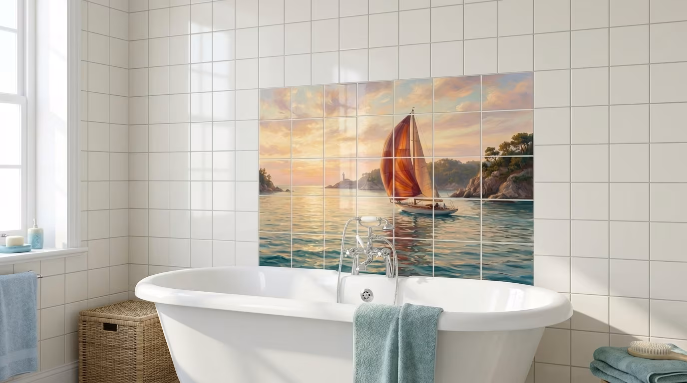 Spinnaker 2 - Tile Mural - Image 2