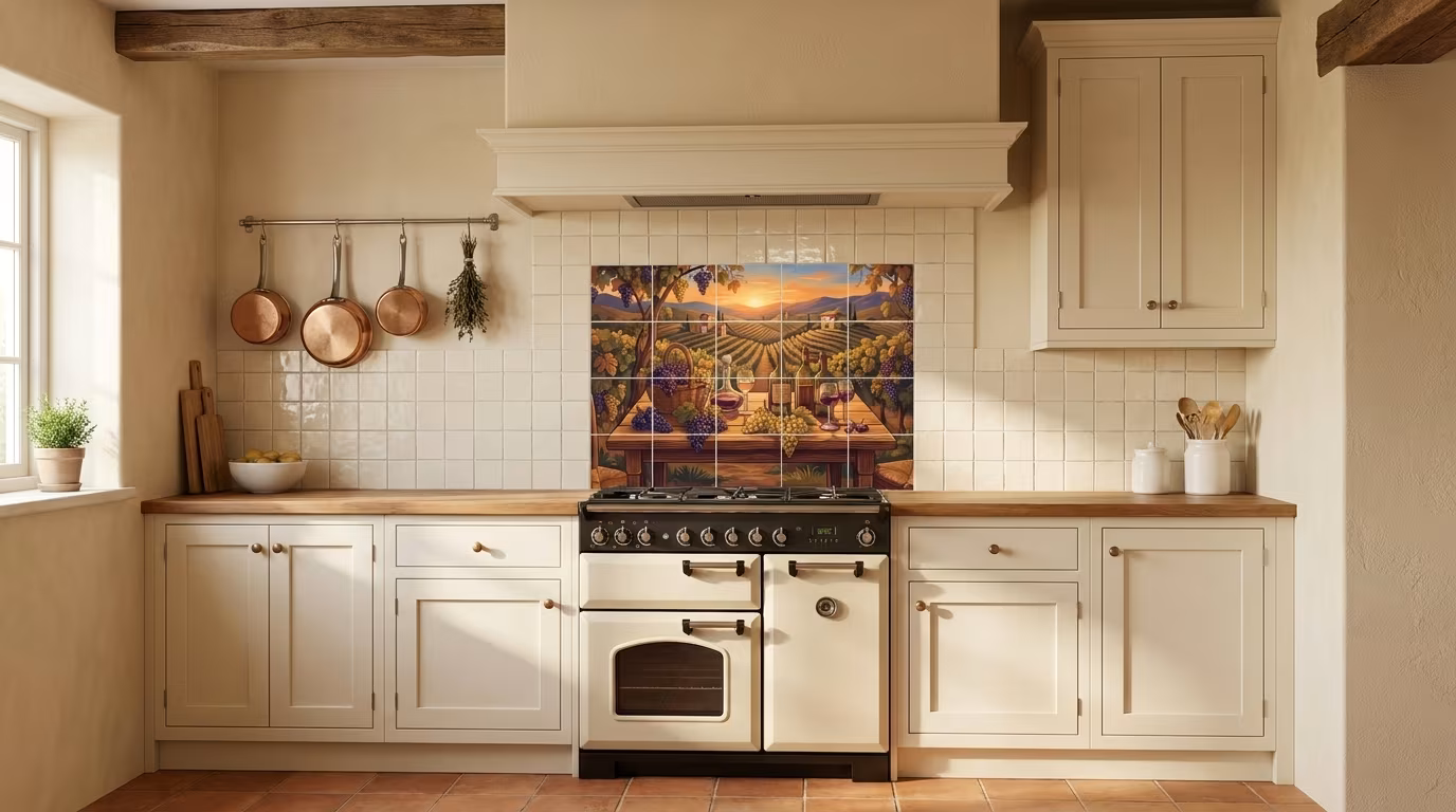 Summer Evening - Tile Mural - Image 2