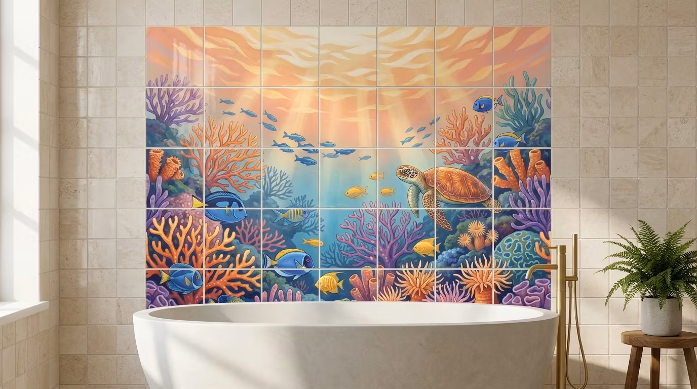 Sunrise Glow - Tile Mural - Image 2