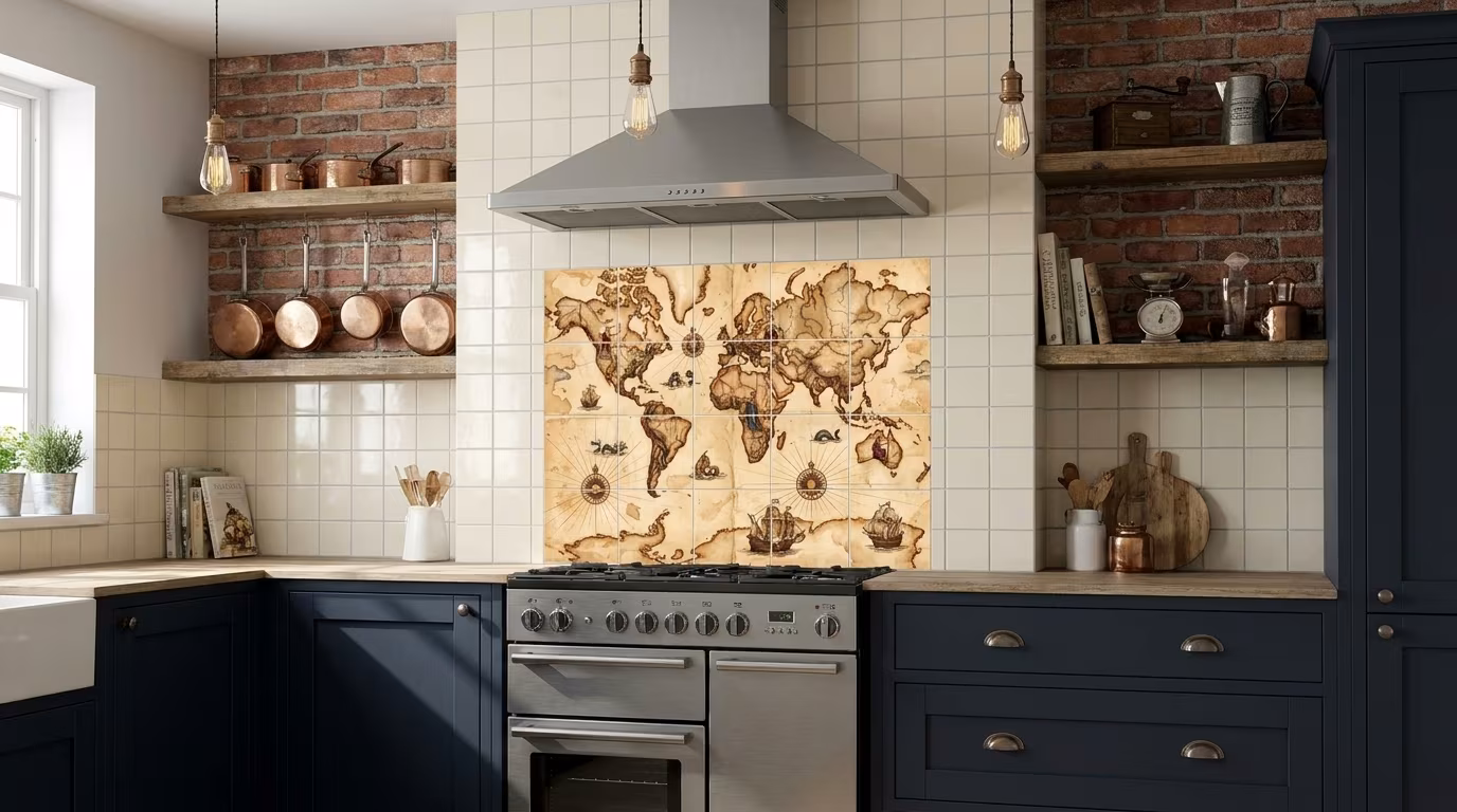 Terra Graphic I - Tile Mural - Image 2