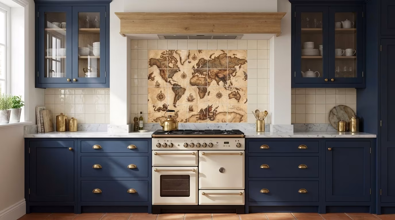 Terre Orbis II B - Tile Mural - Image 2