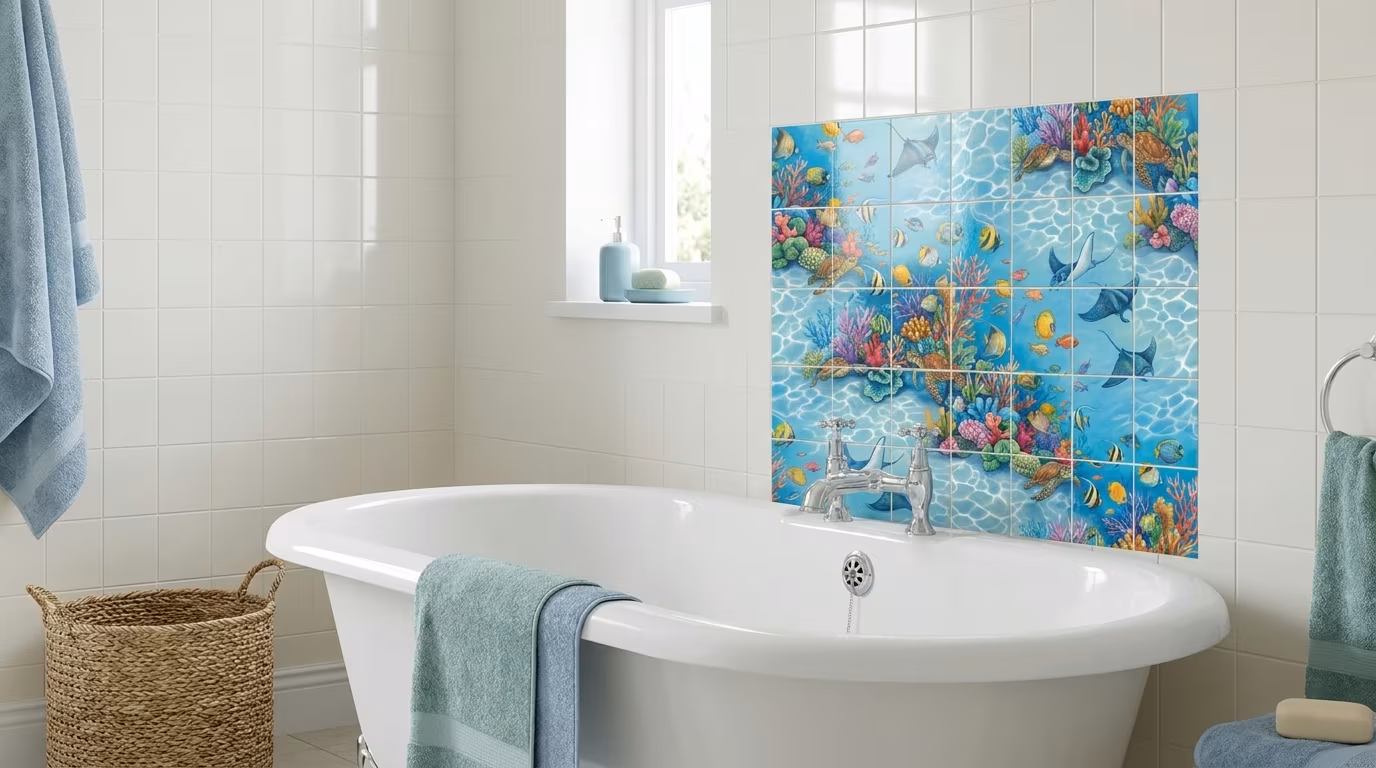 Tropical Memory - Porcelain Tile Mural - Image 2