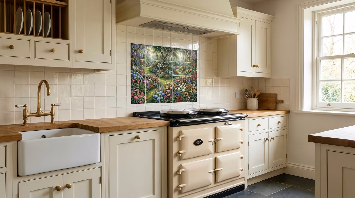 Valley D tile mural