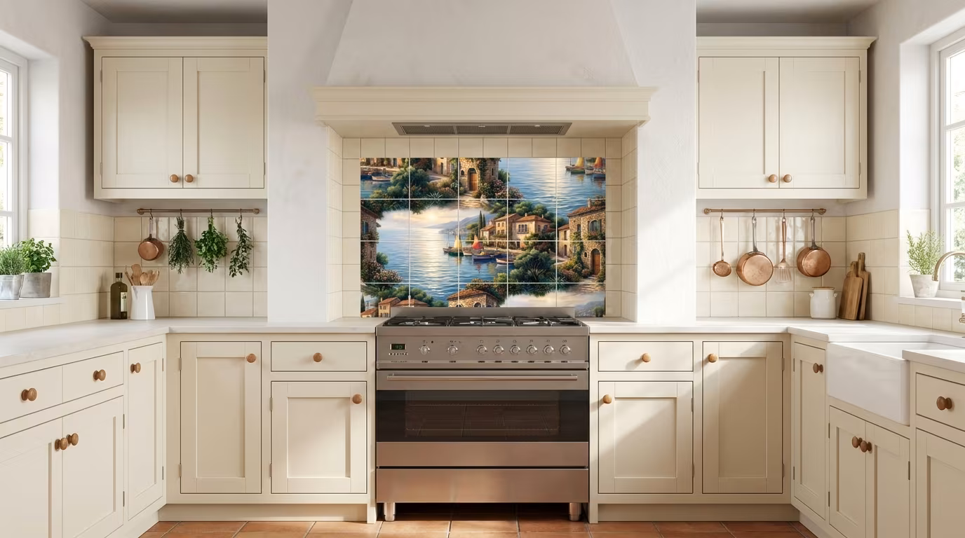 Villagio Dal Lago - Tile Mural - Image 2
