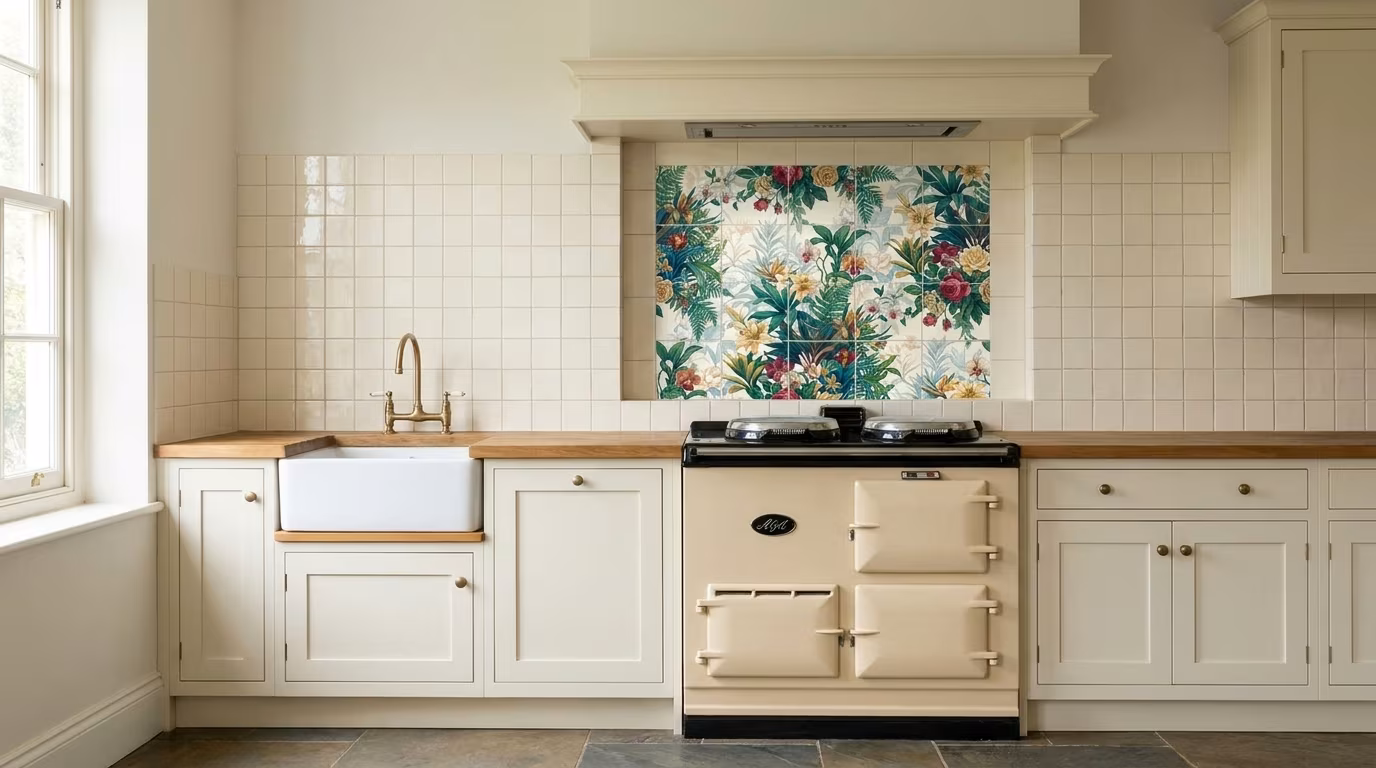 White Shadows - Porcelain Tile Mural - Image 2
