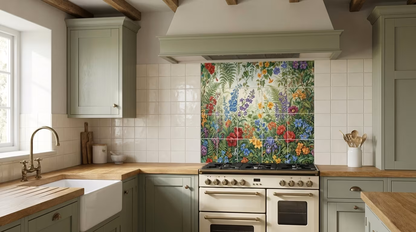 Wild Nectar - Tile Mural - Image 2