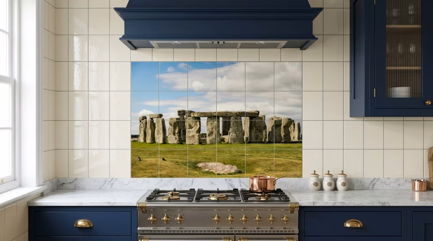 Stonehenge Ancient Monument tile mural